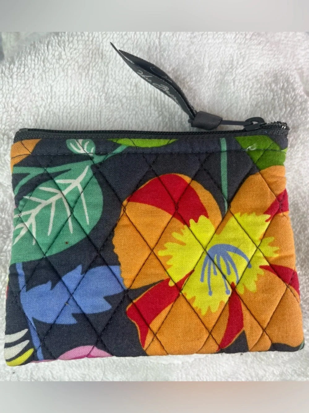Vera Bradley Coin Case Pouch‎ NWOT in Retired Pattern Jazzy Blooms Zipper